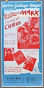 En dag på cirkus 1939 poster The Marx Brothers Bröderna Marx Groucho Marx Chico Marx Harpo Marx Edward Buzzell Cirkus Musikaler