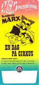 En dag på cirkus 1939 poster The Marx Brothers Edward Buzzell