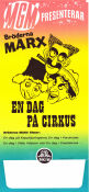 En dag på cirkus 1939 poster The Marx Brothers Bröderna Marx Groucho Marx Chico Marx Harpo Marx Edward Buzzell Cirkus Musikaler