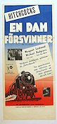 En dam försvinner 1939 poster Margaret Lockwood Alfred Hitchcock Tåg