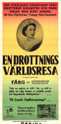 En drottnings världsresa 1954 poster Queen Elizabeth II Prince Philip Oxley Hughan Dokumentärer