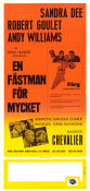 En fästman för mycket 1964 poster Sandra Dee Robert Goulet Andy Williams Jack Smight Musikaler