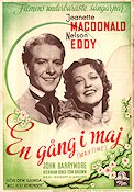 En gång i maj 1937 poster Jeanette MacDonald Nelson Eddy Robert Z Leonard