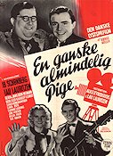 En ganske almindelig pige 1954 poster Ib Schönberg Lau Lauritzen Danmark