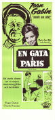 En gata i Paris 1959 poster Jean Gabin Denys de La Patelliere