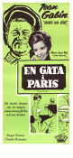 En gata i Paris 1959 poster Jean Gabin Marie-José Nat Claude Brasseur Denys deLa Patelliere
