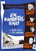 En handfull snö 1957 poster Eva Marie Saint Don Murray Fred Zinnemann