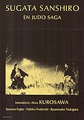 En judosaga 1943 poster Akira Kurosawa Asien Kampsport