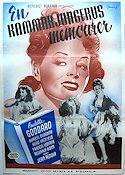 En kammarjungfrus memoarer 1948 poster Paulette Goddard Jean Renoir Eric Rohman art