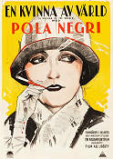 En kvinna av värld 1925 poster Pola Negri Malcolm St Clair