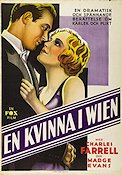 En kvinna i Wien 1931 poster Charles Farrell Madge Evans