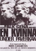 En kvinna under påverkan 1974 poster Gena Rowlands Peter Falk Fred Draper John Cassavetes Romantik
