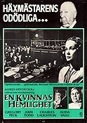 En kvinnas hemlighet 1947 poster Ann Todd Gregory Peck Charles Laughton Alfred Hitchcock
