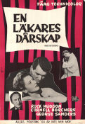 En läkares dårskap 1956 poster Rock Hudson Cornell Borchers George Sanders Jerry Hopper Medicin och sjukhus