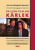 En liten film om kärlek 1988 poster Grazyna Szapolowska Krzysztof Kieslowski