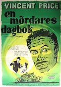 En mördares dagbok 1963 poster Vincent Price Nancy Kovack Chris Warfield Reginald Le Borg