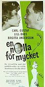 En nolla för mycket 1962 poster Carl-Gustaf Lindstedt Lill-Babs Birgitta Andersson Börje Nyberg Hästar