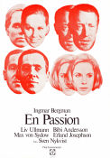 En passion 1969 poster Liv Ullmann Bibi Andersson Max von Sydow Erland Josephson Erik Hell Ingmar Bergman