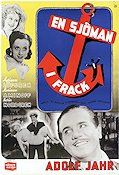 En sjöman i frack 1942 poster Adolf Jahr Karin Nordgren Gösta Cederlund Ragnar Arvedson