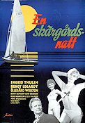 En skärgårdsnatt 1953 poster Ingrid Thulin Öllegård Wellton Lissi Alandh Bengt Logardt Skärgård