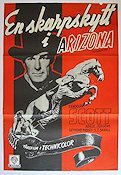 En skarpskytt i Arizona 1952 poster Randolph Scott