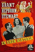 En skön historia 1940 poster Cary Grant Katharine Hepburn James Stewart George Cukor