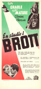 En studie i brott 1941 poster Betty Grable Victor Mature Carole Landis H Bruce Humberstone Film Noir