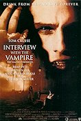 En vampyrs bekännelse 1994 poster Brad Pitt Tom Cruise Christian Slater Kirsten Dunst