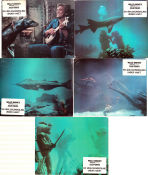 En världsomsegling under havet 1954 lobbykort Kirk Douglas James Mason Peter Lorre Richard Fleischer Dykning Fiskar och hajar