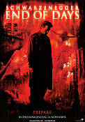 End of Days 1999 poster Arnold Schwarzenegger Gabriel Byrne Robin Tunney Peter Hyams
