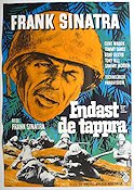 Endast de tappra 1965 poster Frank Sinatra Krig