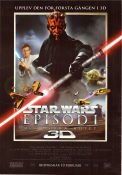 Episod I det mörka hotet 1999 poster Liam Neeson Ewan McGregor Natalie Portman Jake Lloyd Ian McDiarmid Pernilla August George Lucas Hitta mer: Star Wars