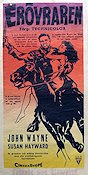 Erövraren 1956 poster John Wayne Susan Hayward Pedro Armendariz Dick Powell