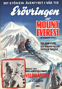 Erövringen av Mount Everest 1953 poster Edmund Hillary Sherpan Tensing Dokumentärer Berg