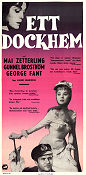 Ett dockhem 1956 poster Mai Zetterling Gunnel Broström George Fant Anders Henrikson Text: Henrik Ibsen