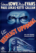 Ett hemligt uppdrag 1937 poster Edmund Lowe Madge Evans Kurt Neumann