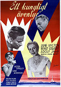 Ett kungligt äventyr 1956 poster Jean Anderson Jane Hylton Bengt Logardt Adolf Jahr Dan Birt