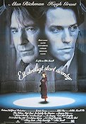 Ett otroligt stort äventyr 1995 poster Alan Rickman Hugh Grant Georgina Cates Mike Newell