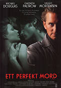 Ett perfekt mord 1998 poster Michael Douglas Gwyneth Paltrow Viggo Mortensen Andrew Davis