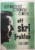 Ett skri av fruktan 1961 poster Susan Strasberg Christopher Lee