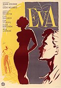 Eva 1948 poster Birger Malmsten Eva Stiberg Eva Dahlbeck Gustaf Molander Text: Ingmar Bergman