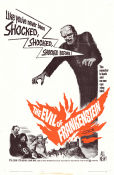 The Evil of Frankenstein 1964 poster Peter Cushing Peter Woodthorpe Duncan Lamont Freddie Francis Filmbolag: Hammer Films