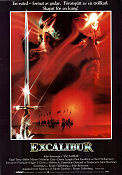 Excalibur 1981 poster Nigel Terry Helen Mirren Nicholas Clay John Boorman