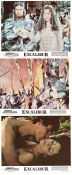 Excalibur 1981 lobbykort Nigel Terry Helen Mirren Nicholas Clay John Boorman