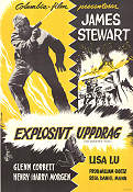 Explosivt uppdrag 1960 poster James Stewart Lisa Lu Glenn Corbett Daniel Mann Berg