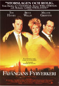 Fåfängans fyrverkeri 1990 poster Tom Hanks Bruce Willis Melanie Griffith Brian De Palma