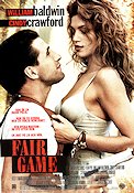 Fair Game 1995 poster Cindy Crawford William Baldwin Salma Hayek Kändisar Damer