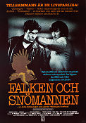 Falken och snömannen 1985 poster Sean Penn Timothy Hutton John Schlesinger Fåglar