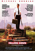 Falling Down 1993 poster Michael Douglas Robert Duvall Barbara Hershey Joel Schumacher Vapen