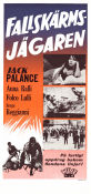 Fallskärmsjägaren 1962 poster Jack Palance Giovanna Ralli Serge Reggiani Leopoldo Savone